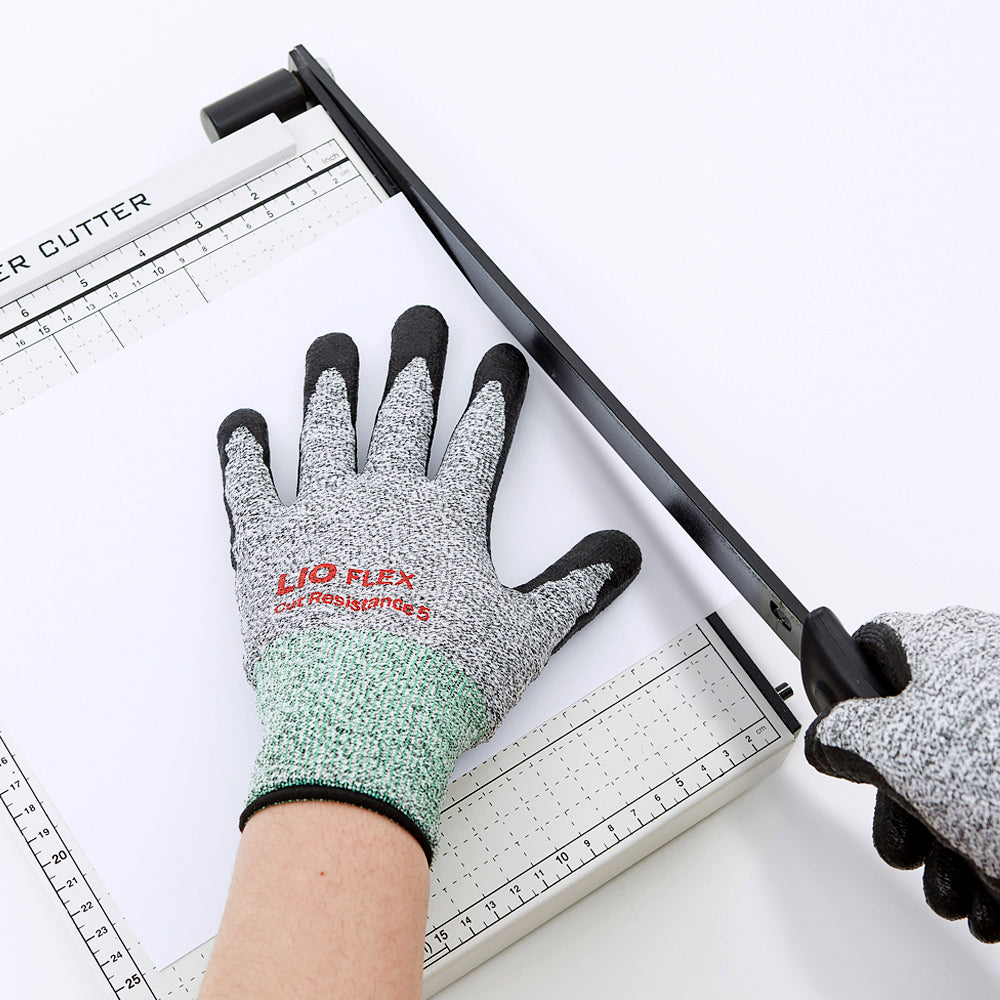 LIO FLEX Level 5 Cut Resistance NBR Foam Coated Work Gloves