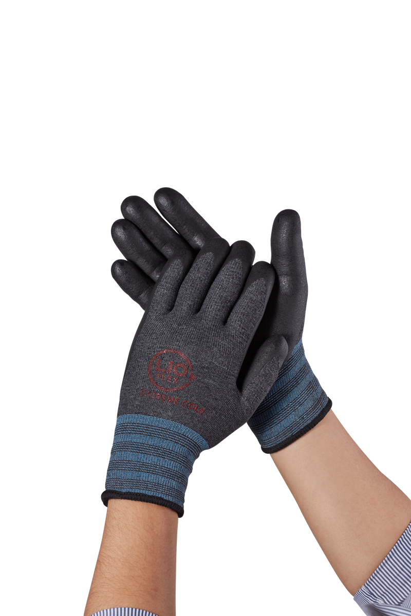 LIO FLEX Extreme Cold Weather Winter Fleece NBR Foam Coated Work Glove